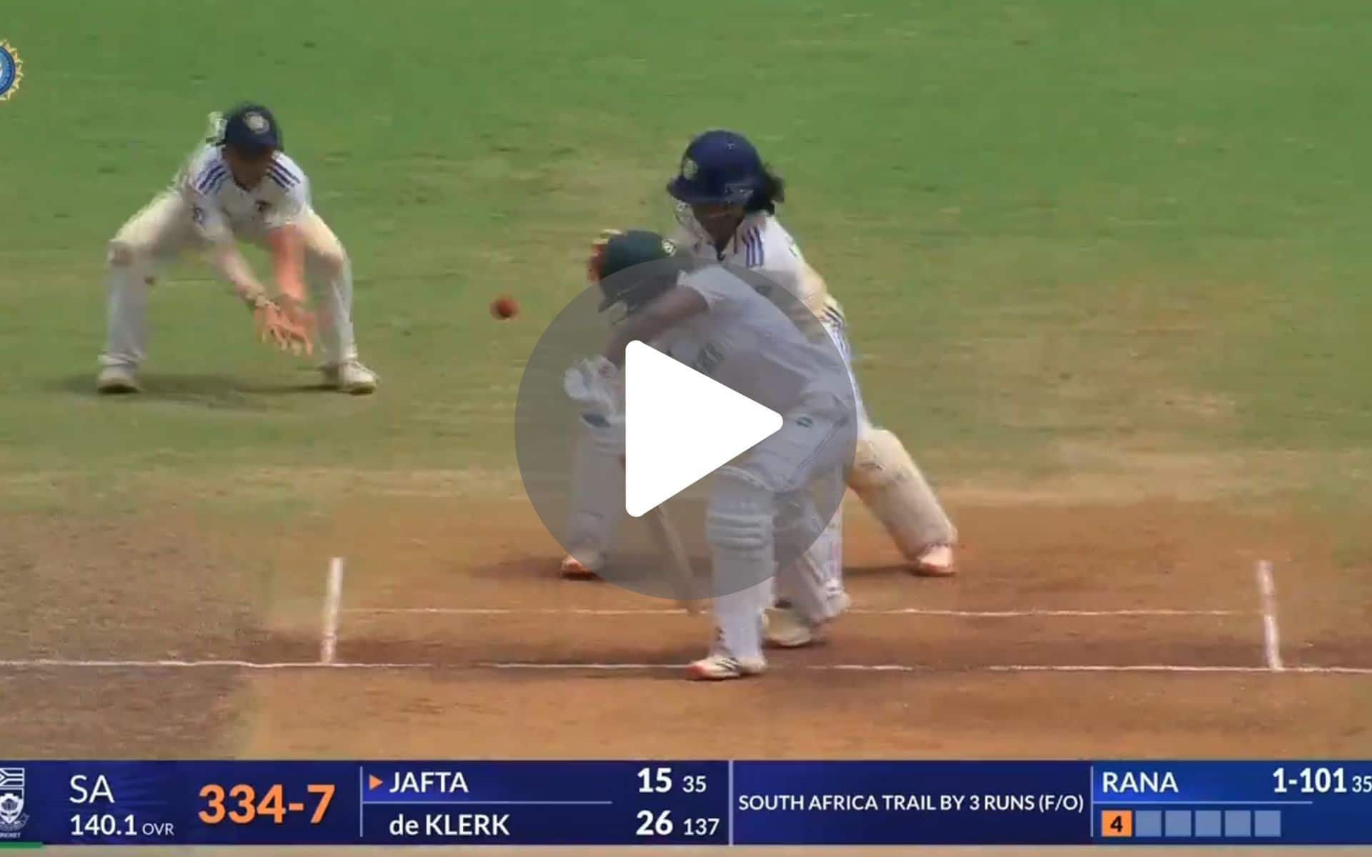 [Watch] Sneh Rana Completes Her 10-Wicket Haul In Match As Satheesh Takes A Sharp Catch